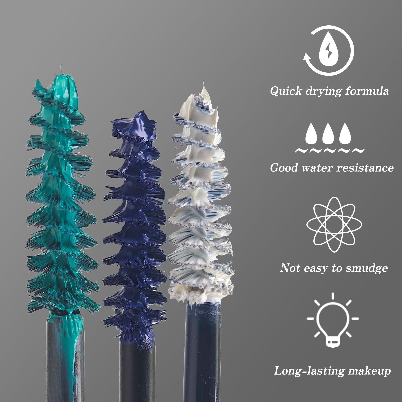 Colored Mascara Sets, 12 Colors Waterproof Mascara Volume and